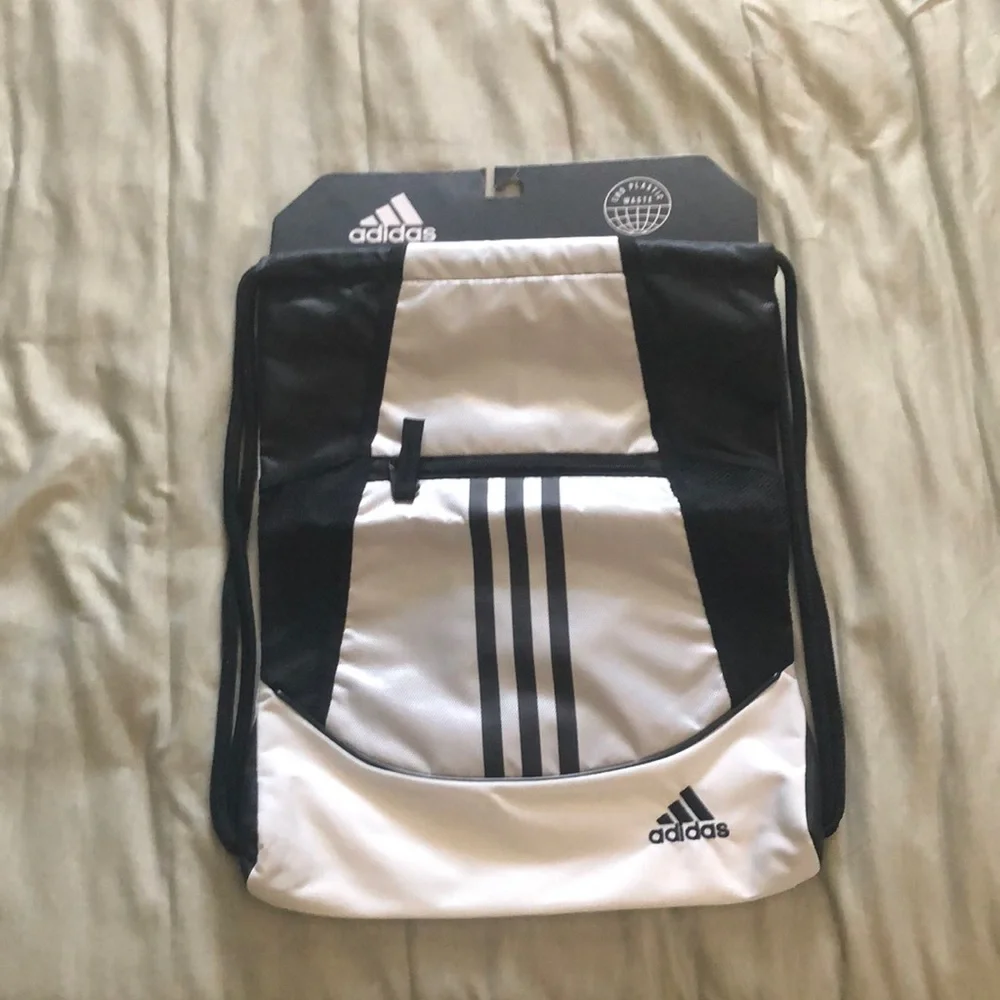 Adidas Black and White Classic Backpack